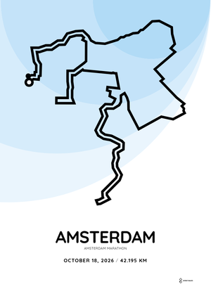 2026 Amsterdam Marathon: normal (A3 29.7x42 cm) 2026-10-15 07:44:05