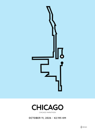 2026 Chicago Marathon: normal (A3 29.7x42 cm) 2026-09-30 12:58:42
