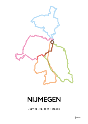 2026 Four Days Marches Nijmegen 160 km: normal (A3 29.7x42 cm) 2026-07-16 09:46:59