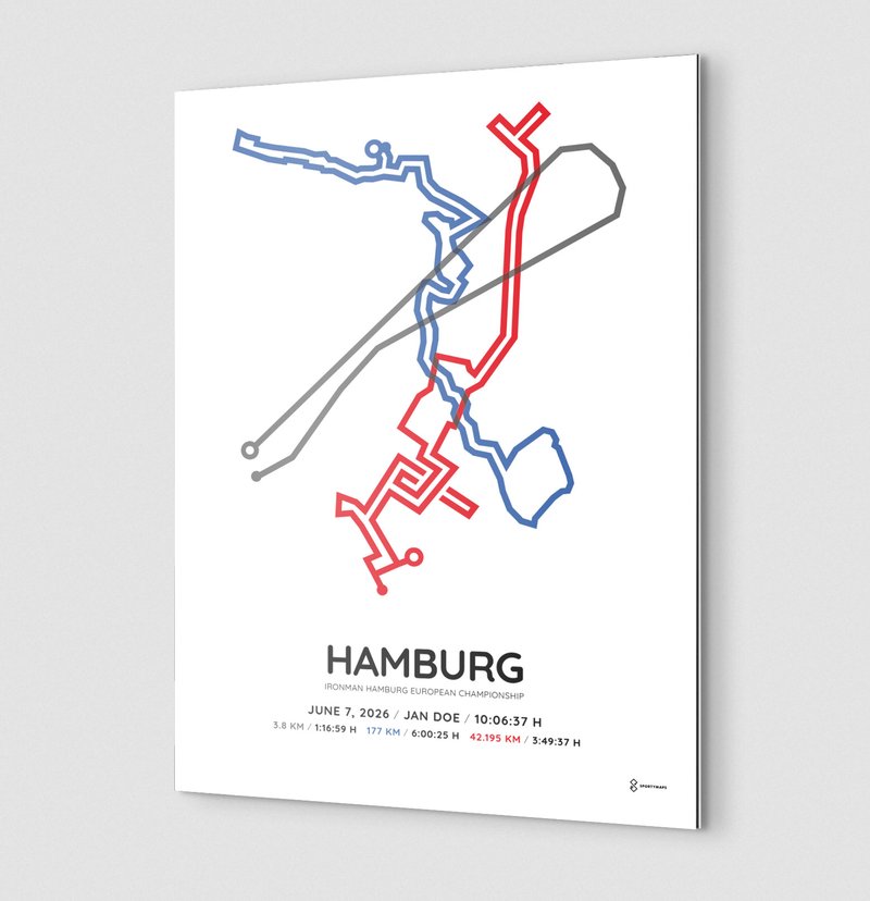 2026 Ironman European Championship Hamburg aluminum print