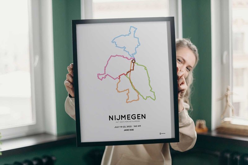 Four Days Marches Nijmegen route poster