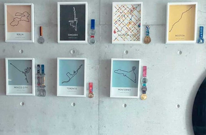 Benjamin Sportymaps bragging wall