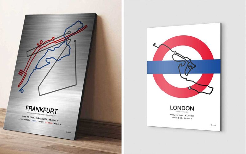 Personalized sports achievement gifts on aluminium
