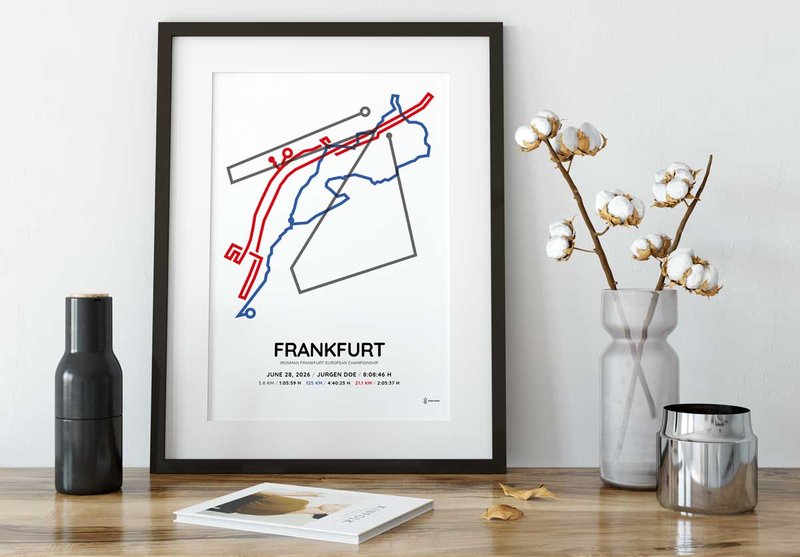 2026 Ironman Franfurt customized course poster