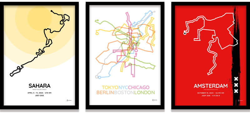 Persoanlized Marathon and Race posters