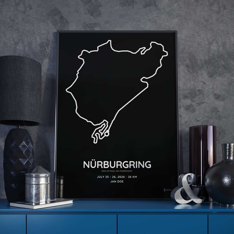 Rad am Ring persoanlized poster gift for cyclists