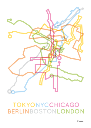 World Marathon Majors (6 Stars): Color (A3 29.7x42 cm) 2025-08-14 14:54:37