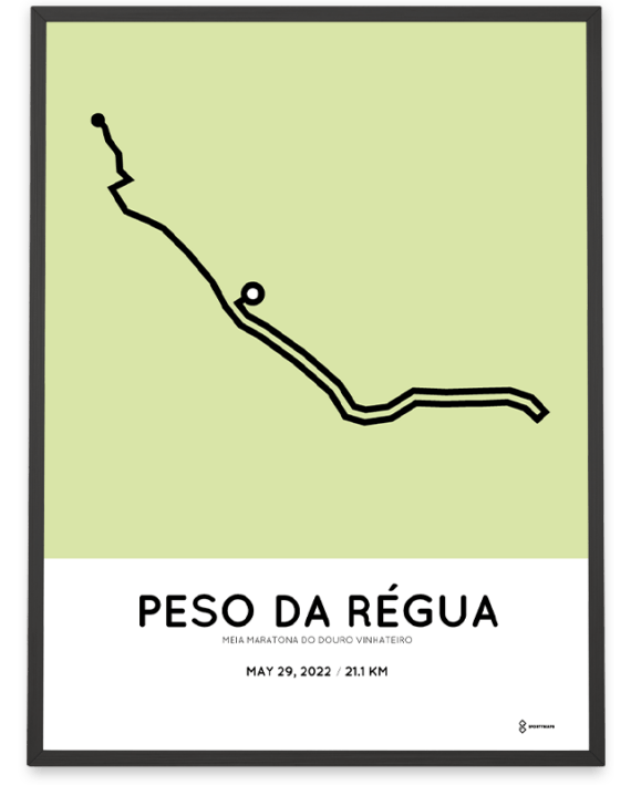 2022 Douro Wine region half marathon course poster