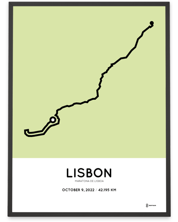 2022 Maratona de Lisboa course poster