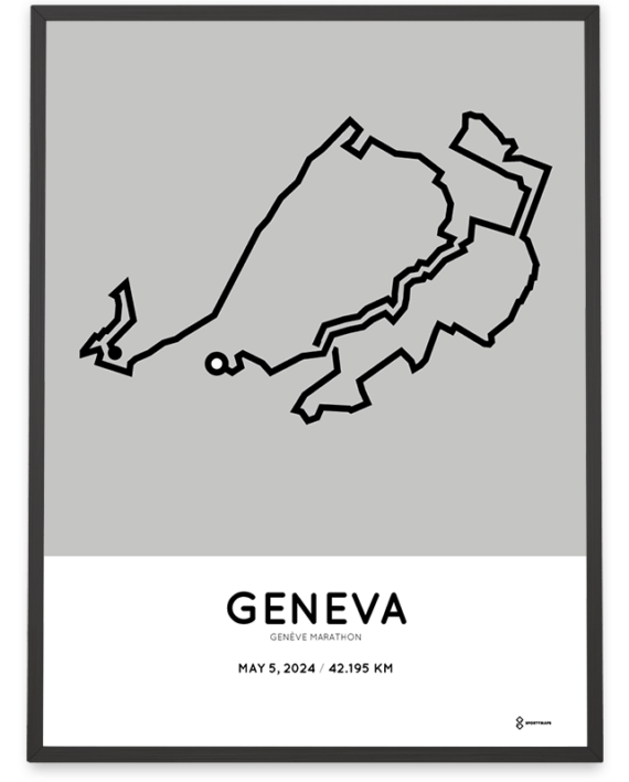 2024 Geneva Marathon Sportymaps poster