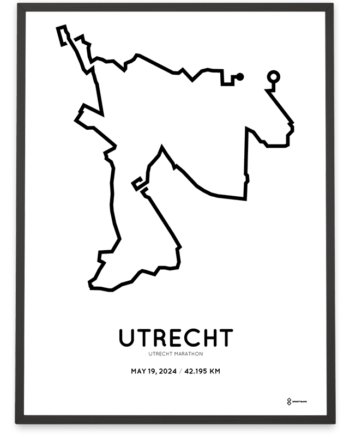 2024 Utrecht marathon course print