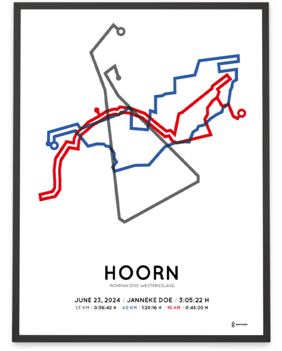 2024 ironman 5150 westfriesland sportymaps poster