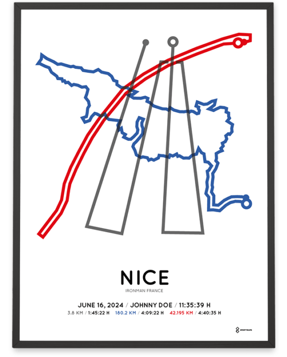 2024 ironman nice parcours print