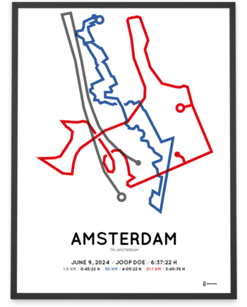 2024 tri amsterdam middle distance sportymaps poster
