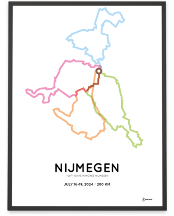 2024 4Daagse 200km parcours poster