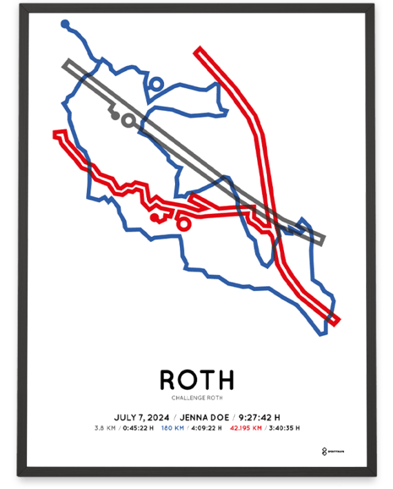 2024 Challenge Roth Sportymaps print