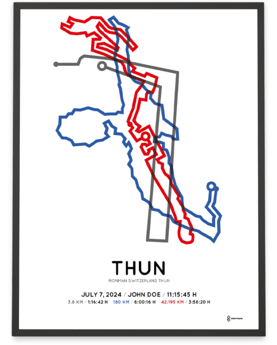 2024 ironman switzerland thun course poster