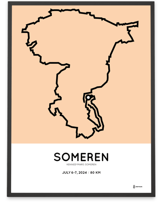 2024 Kennedymars Someren natuurroute poster