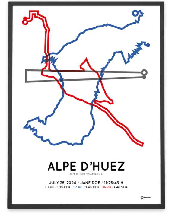 2024 alpe d'huez triathlon L poster