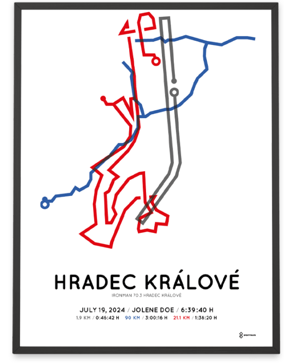 2024 ironman 70.3 hradec kralove Sportymaps poster