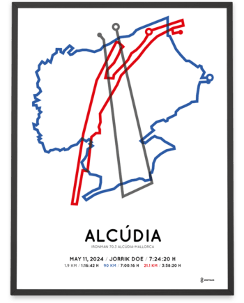 2024 ironman 70.3 alcudia-mallorca poster