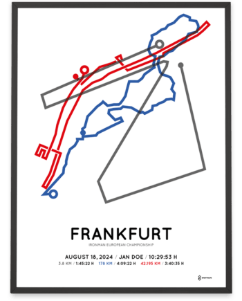 2024 ironman frankfurt european championship course print