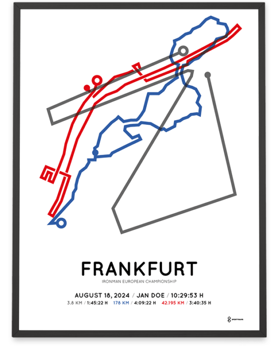 2024 ironman frankfurt european championship course print