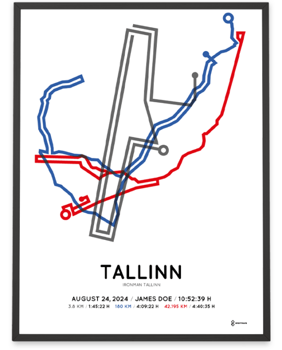 2024 Ironman tallinn course poster