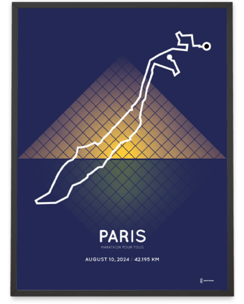 2024 marathon pour tous special edition Sportymaps parcours poster