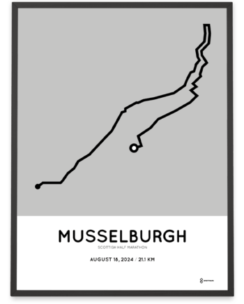 2024 musselburgh half marathon course poster