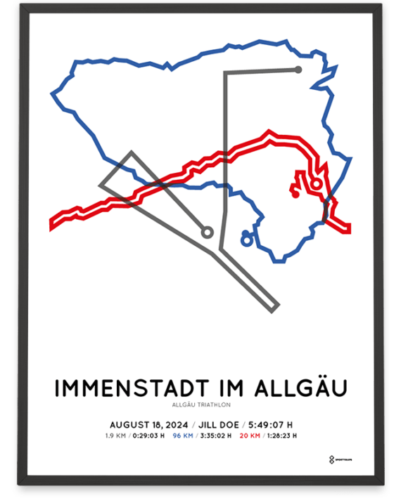 2024 allgau triathlon classic distance strecke print