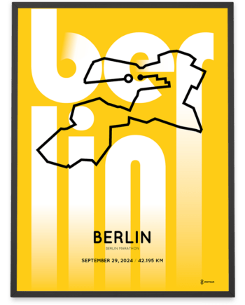 2024 berlin marathon strecke poster