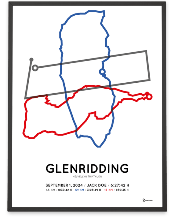 2024 helvellyn triathlon sportymaps print