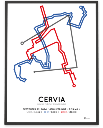 2024 ironman 70.3 italy SPortymaps course print