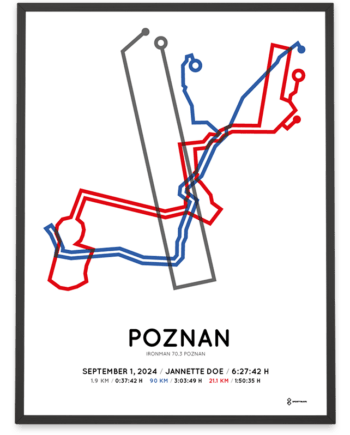 2024 ironman 70.3 poznan Sportymaps print