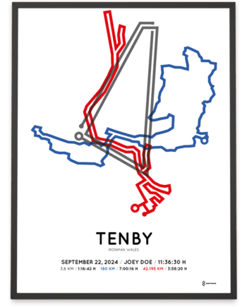 2024 ironman tenby sportymaps print