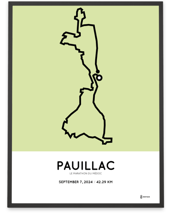 2024 marathon du medoc parcours poster