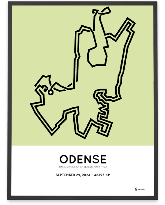 2024 odense marathon sportymaps print