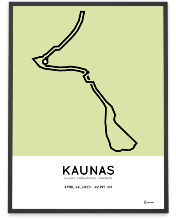 2023 Kaunas marathon parcours print