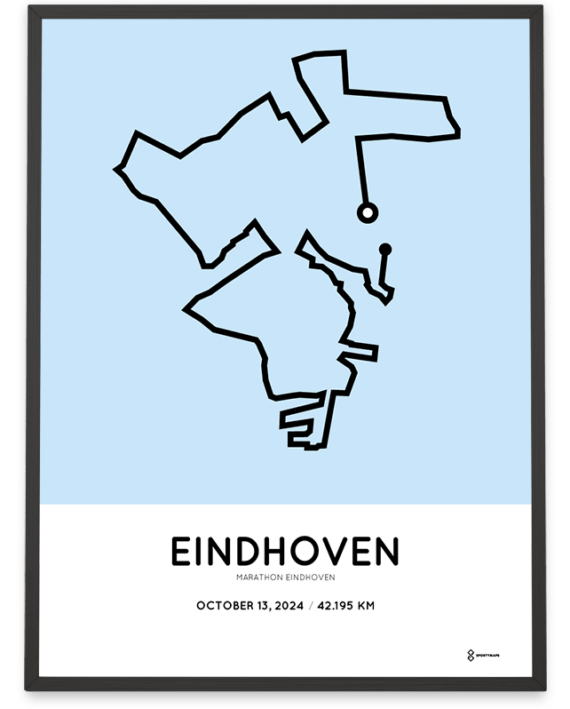 2024 Eindhoven marathon parcours poster