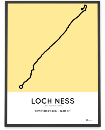 2024 Loch ness marathon Sportymaps print