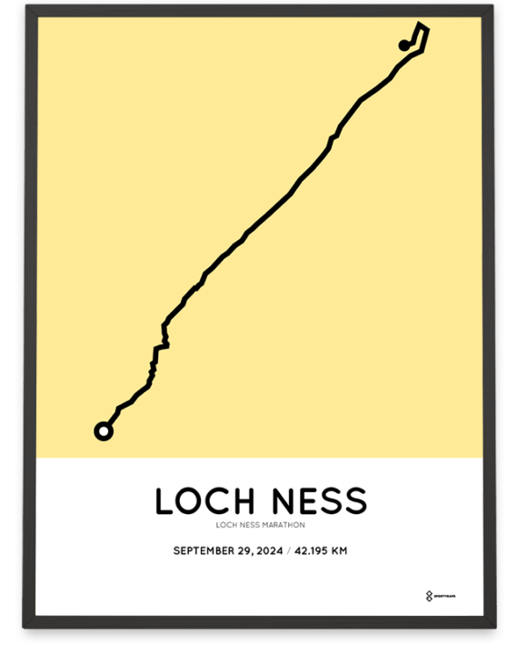 2024 Loch ness marathon Sportymaps print