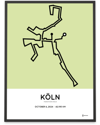 2024 cologne marathon routemap poster