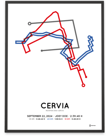 2024 ironman 5150 cervia coursemap print