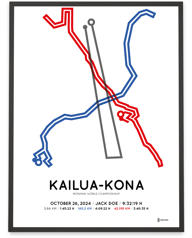 Ironman Kona 2024 Map - Elana Harmony