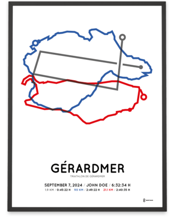 2024 triathlon de gerardmer XL parcours poster