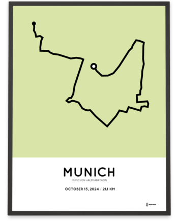 2024 Munich half marathon strecke poster