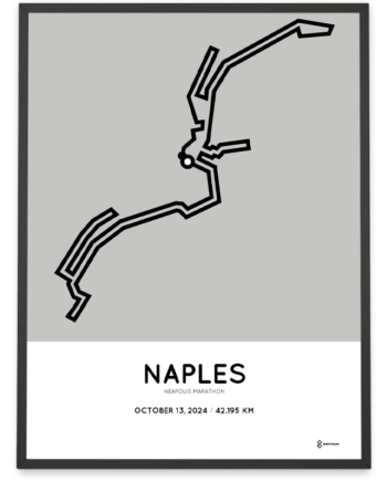 2024 Naples marathon coursemap print