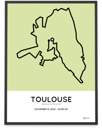 2024 Marathon de Toulouse parcours poster