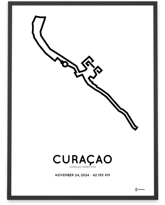 2024 curacao marathon Sportymaps poster